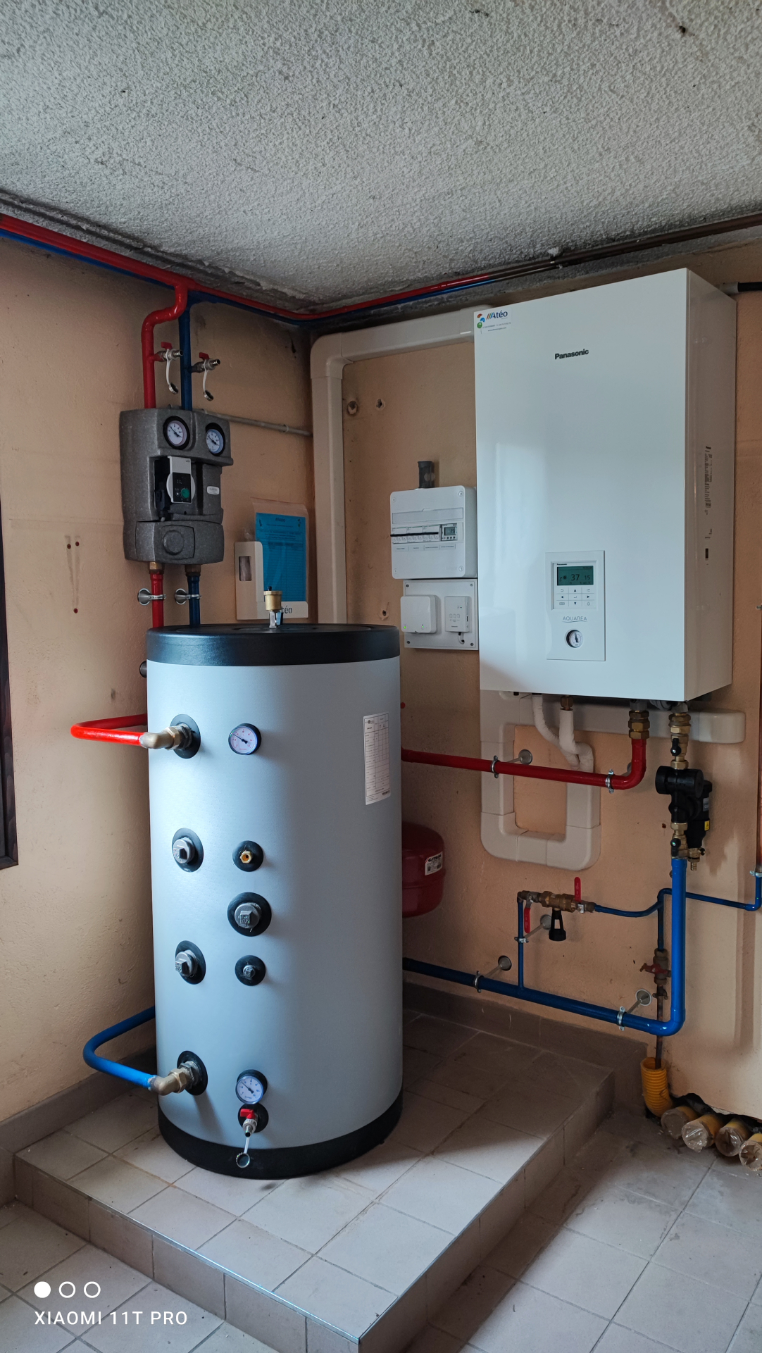 Installation pompe à chaleur air-eau Atéo Energies